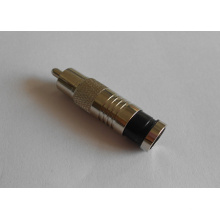 Conector de compressão masculino RCA para cabos RG59